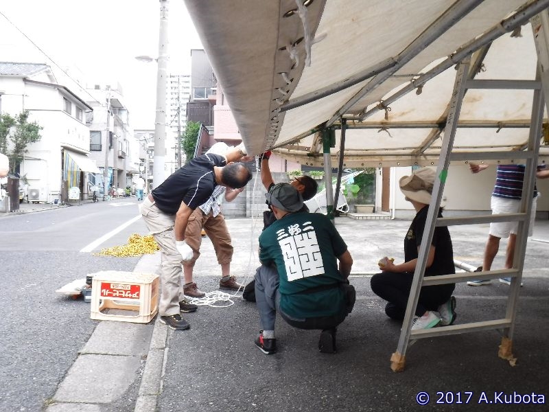 神酒所設営